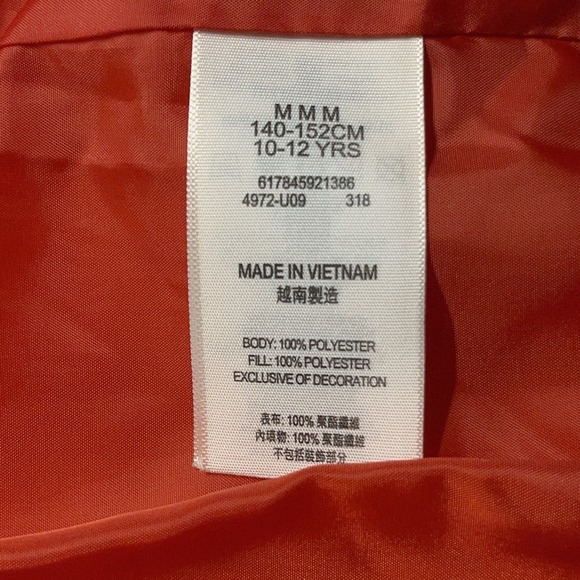 Vtg Levi's Boys Puffer Jacket Blue Water Resistant Hooded M Coat 10-12 Years - Picture 7 of 9